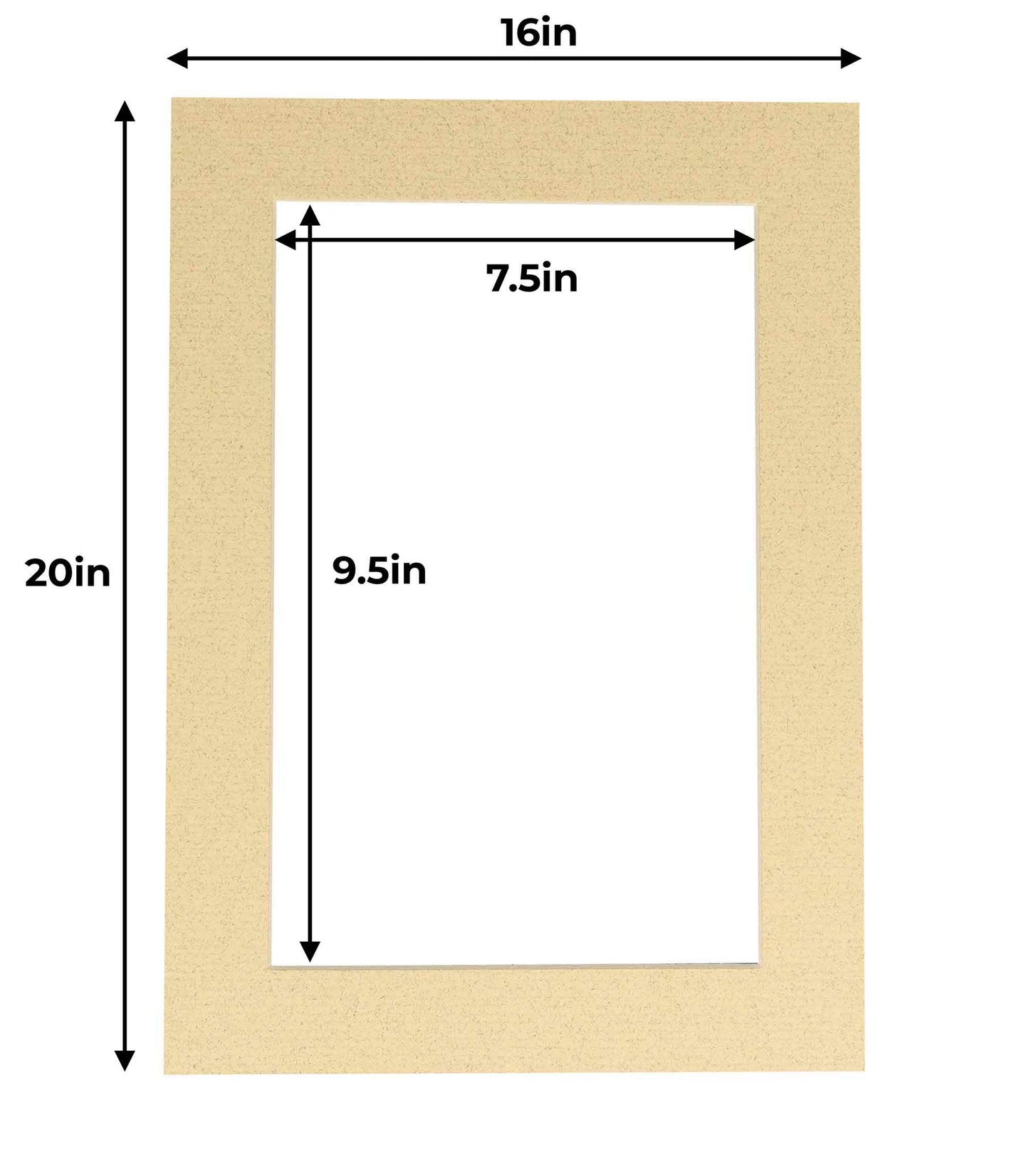 Tan Precut Acid-Free Matboard