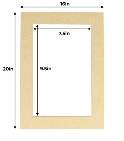 Tan Precut Acid-Free Matboard