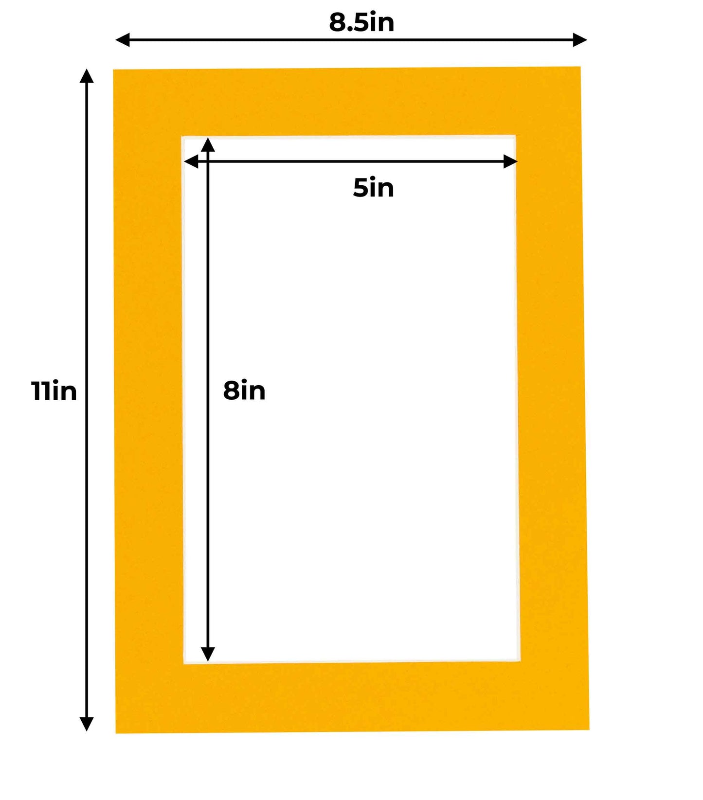 Golden Orange Precut Acid-Free Matboard