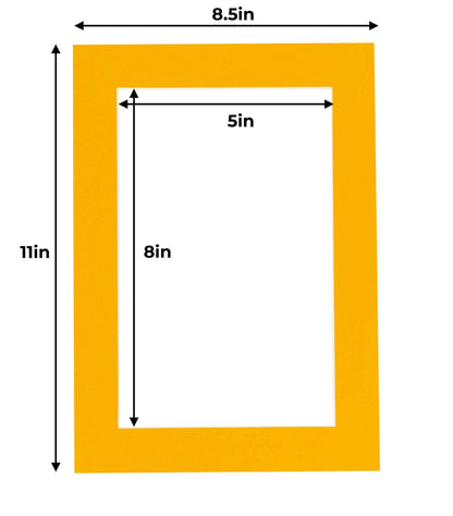 Golden Orange Precut Acid-Free Matboard