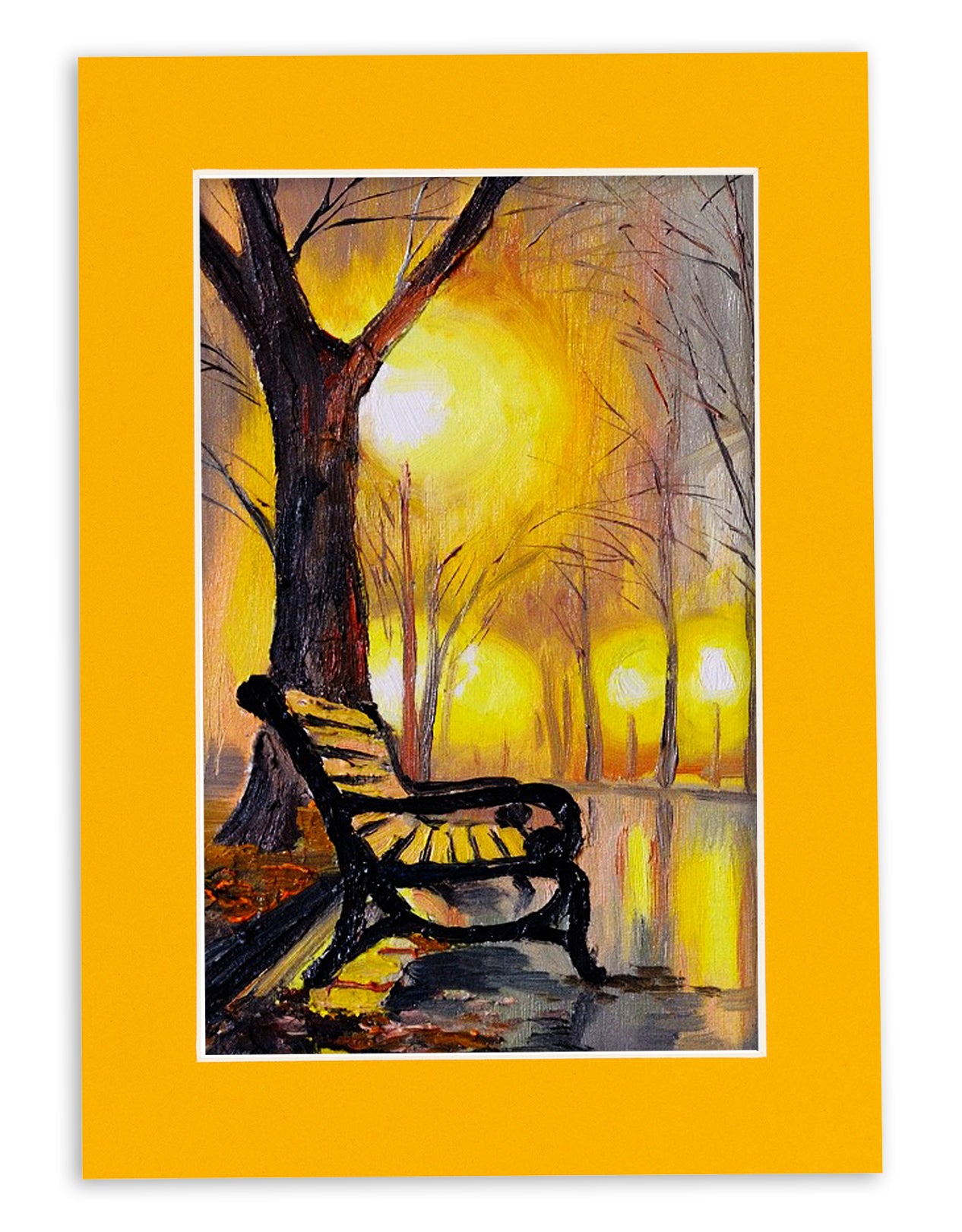 Pack of 25 Golden Orange Precut Acid-Free Matboards