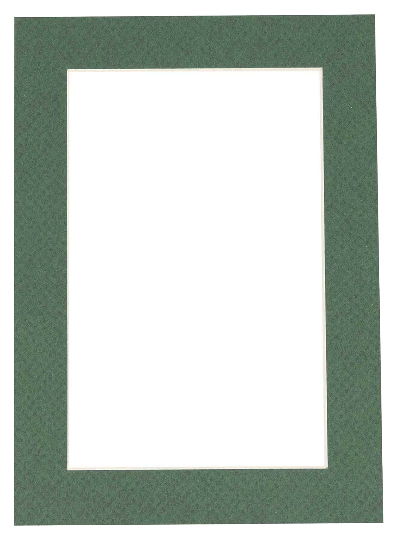 Hunter Green Precut Acid-Free Matboard Set with Clear Bag & Backing