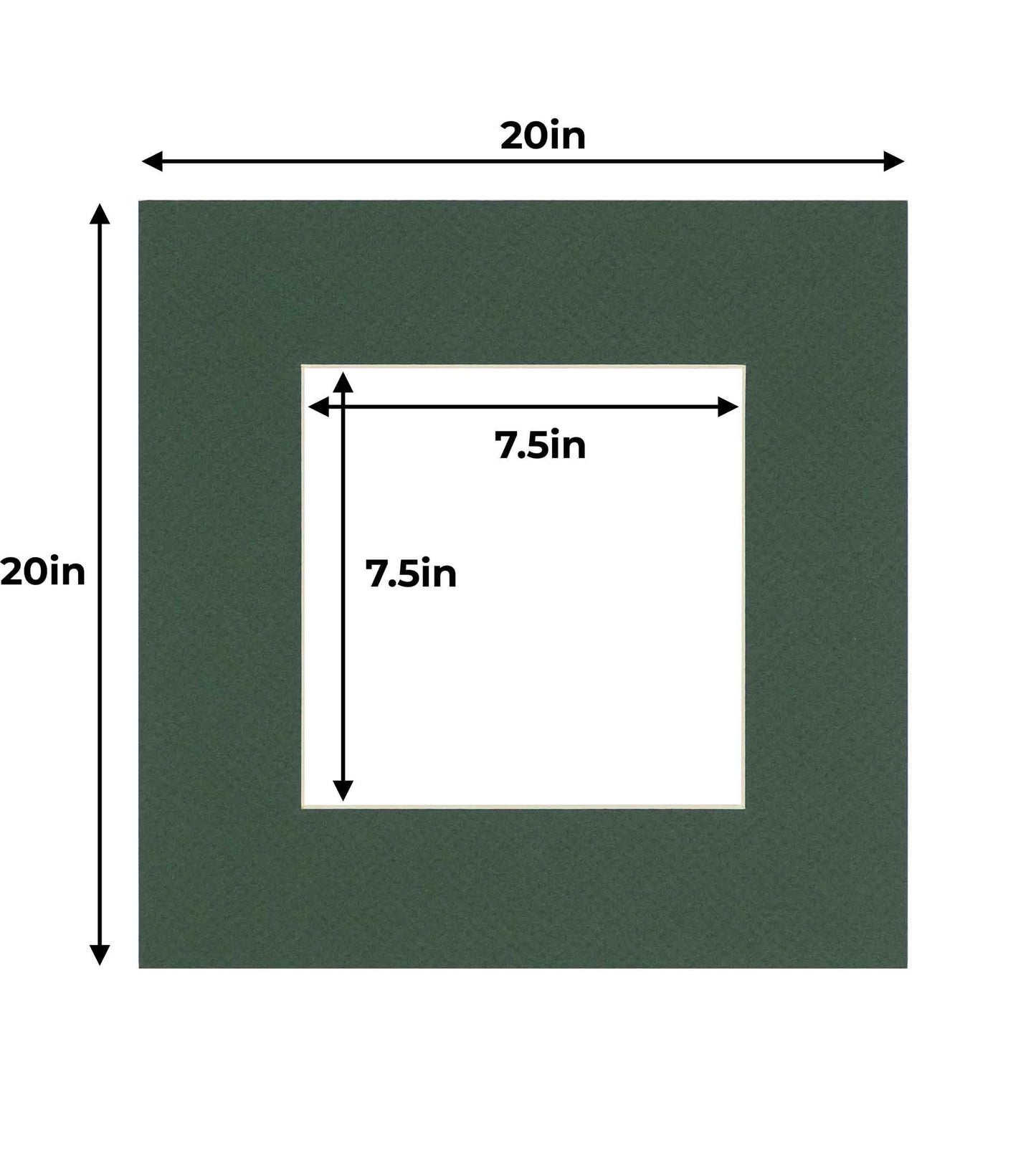 Hunter Green Precut Acid-Free Matboard