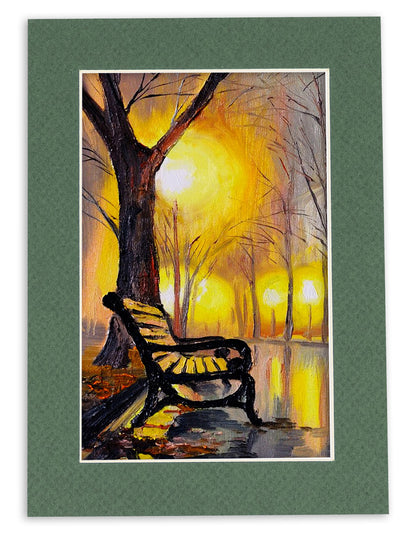 Hunter Green Precut Acid-Free Matboard Set with Clear Bag & Backing
