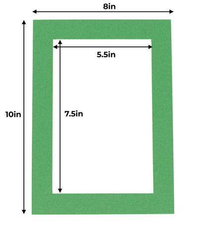 Bright Green Precut Acid-Free Matboard