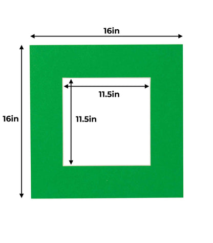 Bright Green Precut Acid-Free Matboard