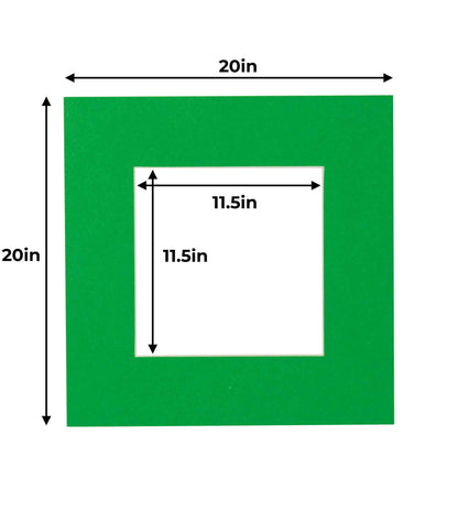 Bright Green Precut Acid-Free Matboard