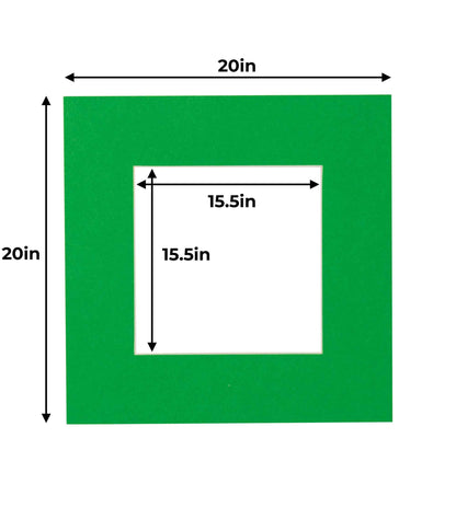 Bright Green Precut Acid-Free Matboard