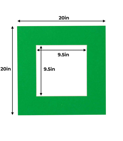 Bright Green Precut Acid-Free Matboard