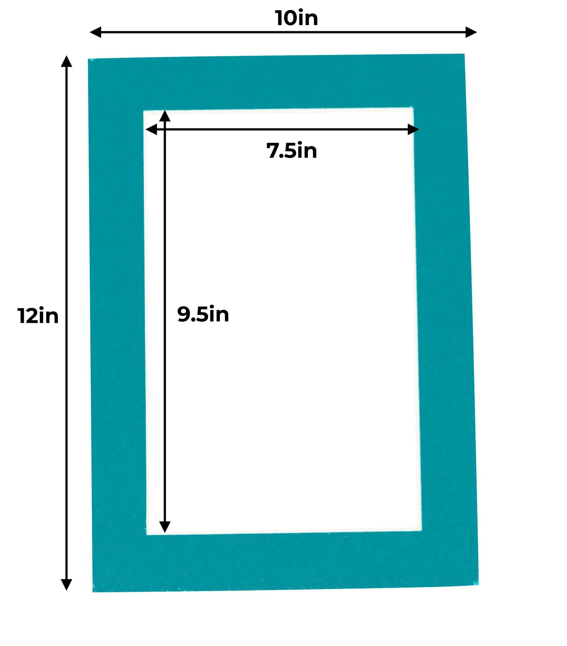 8x10 Mat for 11x14 Frame - Precut Mat Board Acid-Free Bay Blue