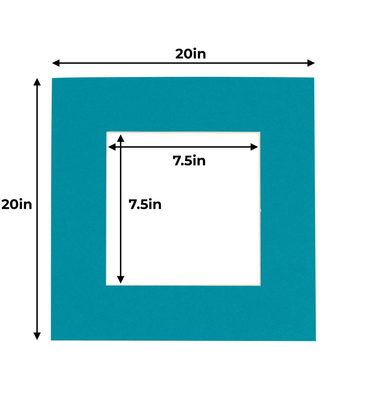 Teal Blue Precut Acid-Free Matboard