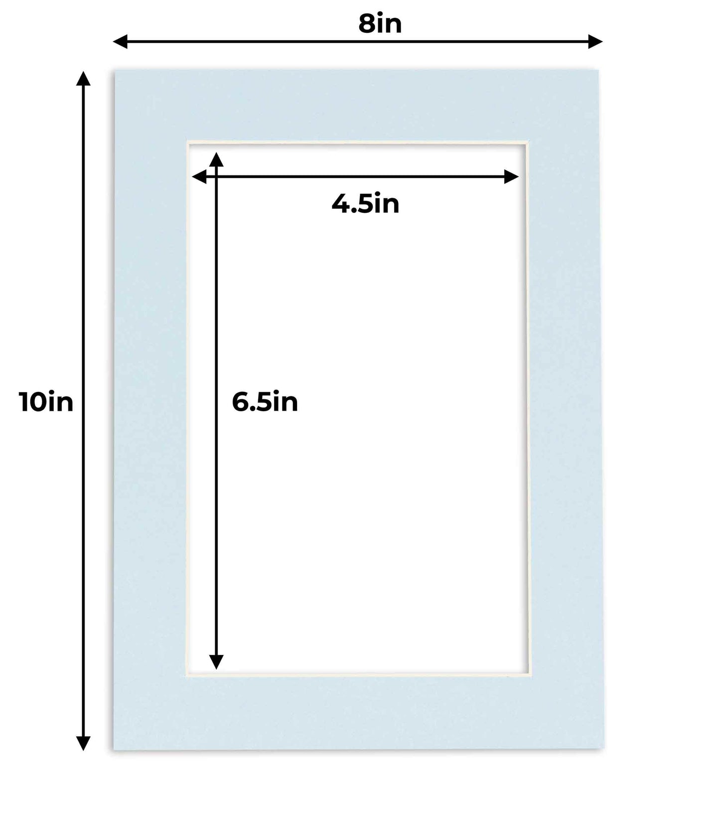 Baby Blue Precut Acid-Free Matboard