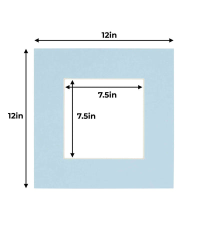 Baby Blue Precut Acid-Free Matboard