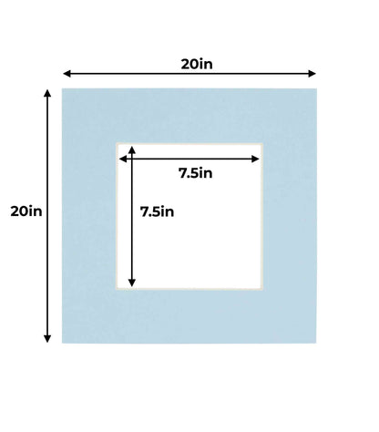 Baby Blue Precut Acid-Free Matboard