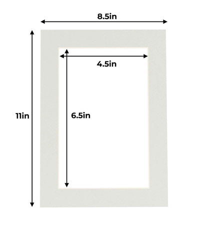 Pack of 10 Taupe Beige Precut Acid-Free Matboards