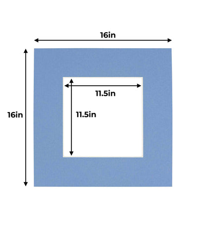 Pack of 25 Brittany Blue Precut Acid-Free Matboards