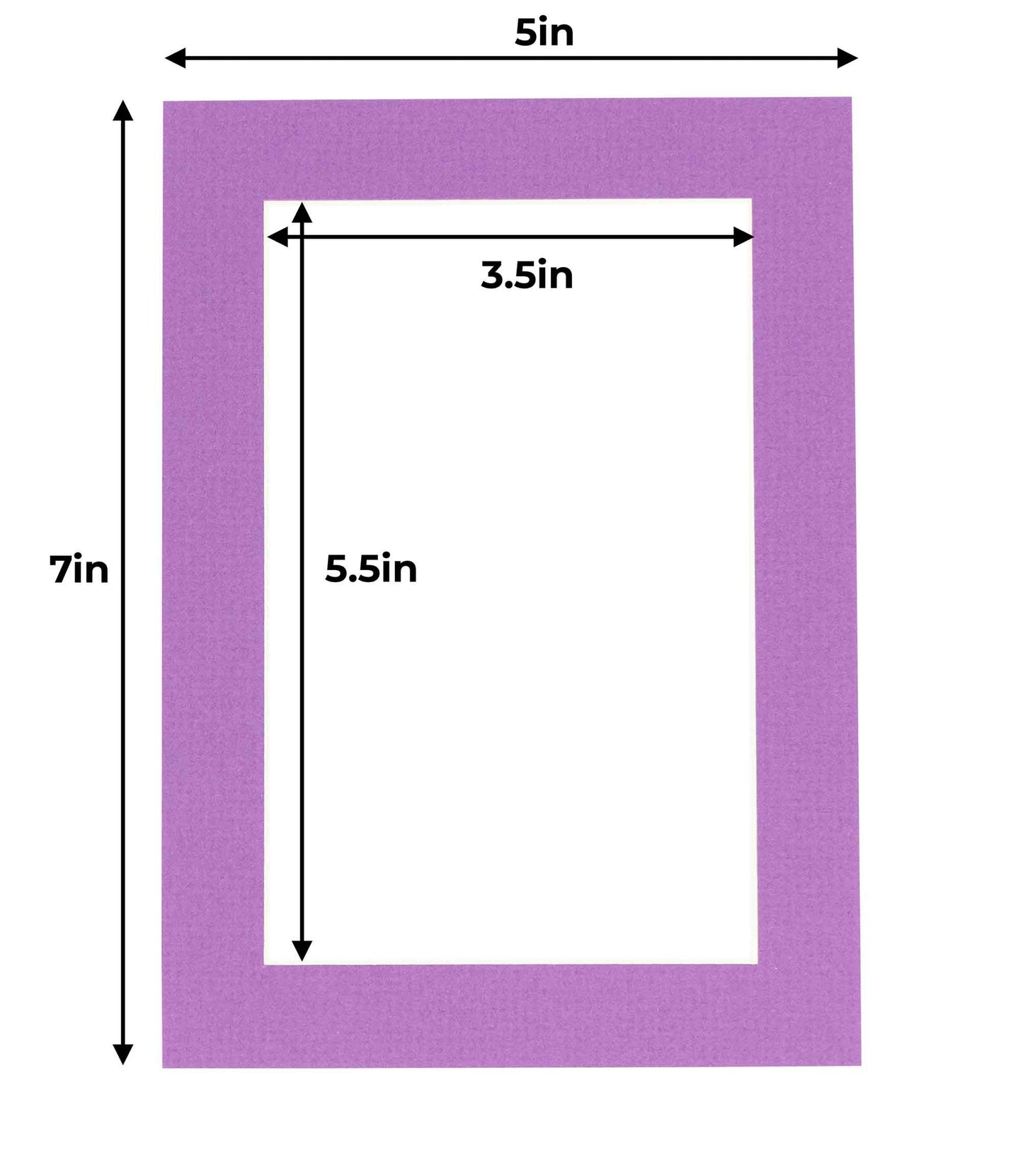 Pack of 25 Dark Purple Precut Acid-Free Matboards