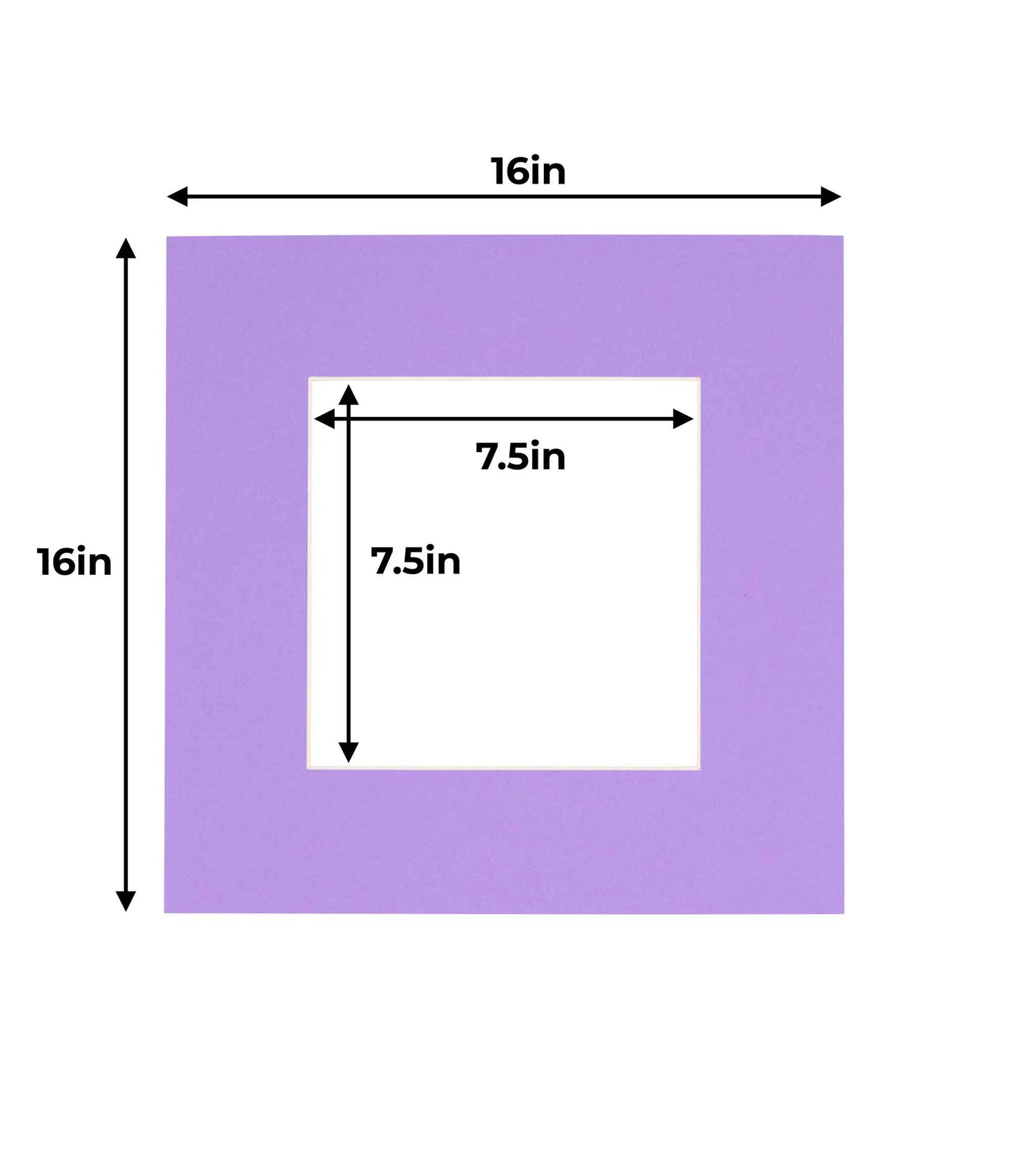 Light Purple Precut Acid-Free Matboard Set with Clear Bag & Backing