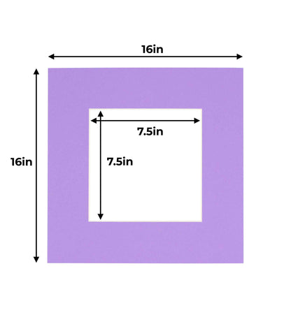 Light Purple Precut Acid-Free Matboard Set with Clear Bag & Backing