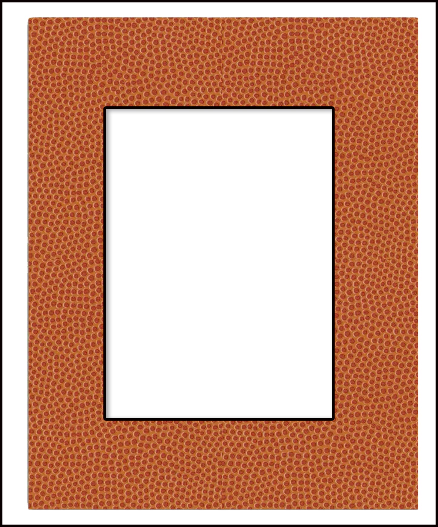 Basketball Texture Precut Acid-Free Matboard Set with Clear Bag & Backing