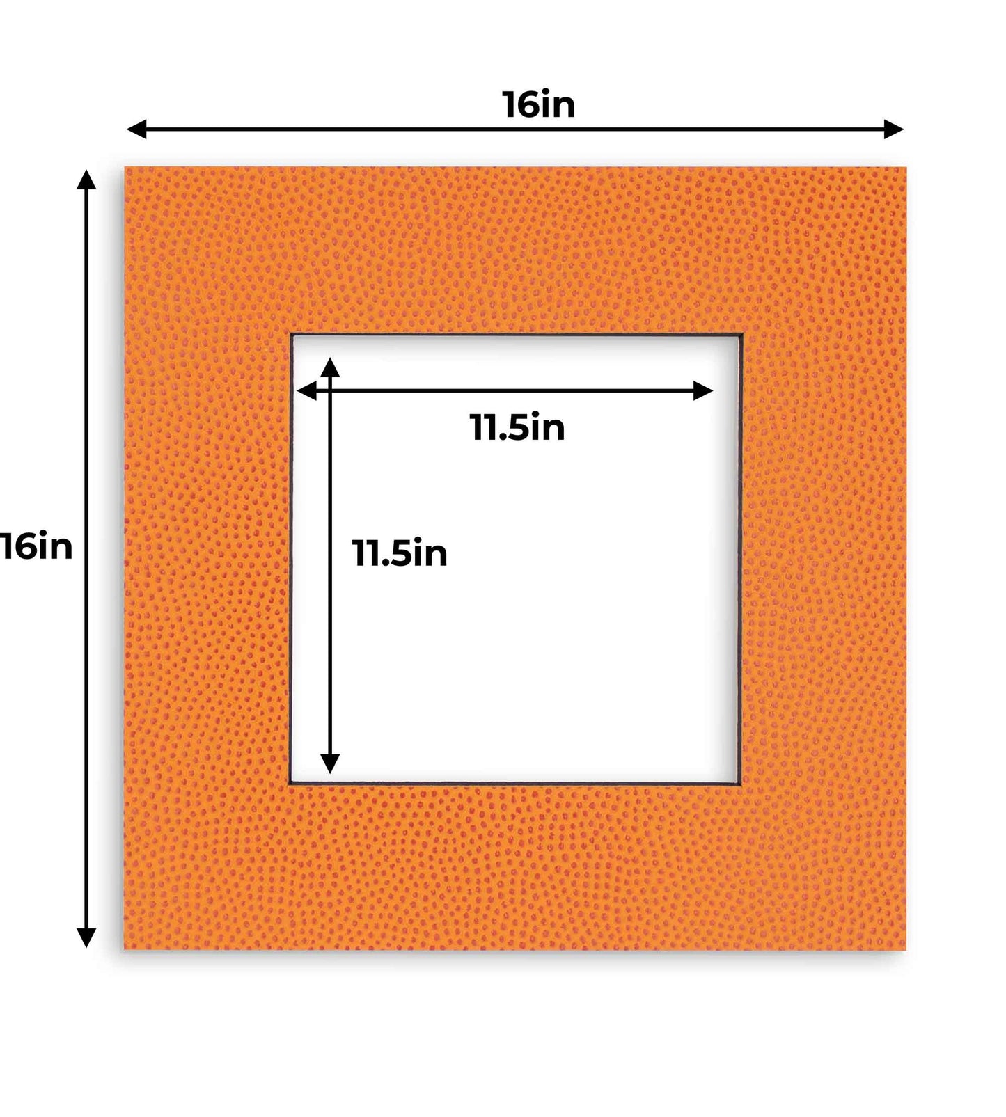 Pack of 10 Basketball Texture Precut Acid-Free Matboard Set with Clear Bags & Backings