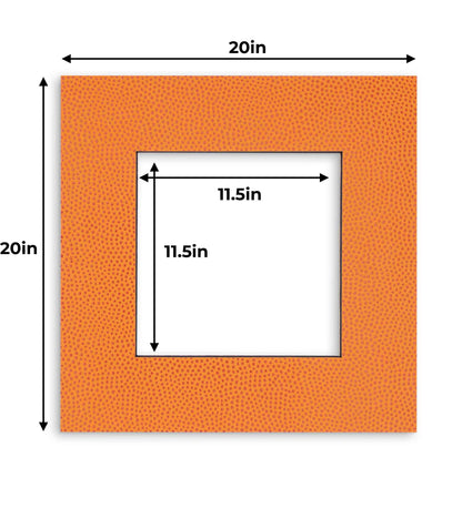 Pack of 25 Basketball Texture Precut Acid-Free Matboard Set with Clear Bags & Backings
