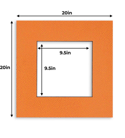 Pack of 25 Basketball Texture Precut Acid-Free Matboard Set with Clear Bags & Backings