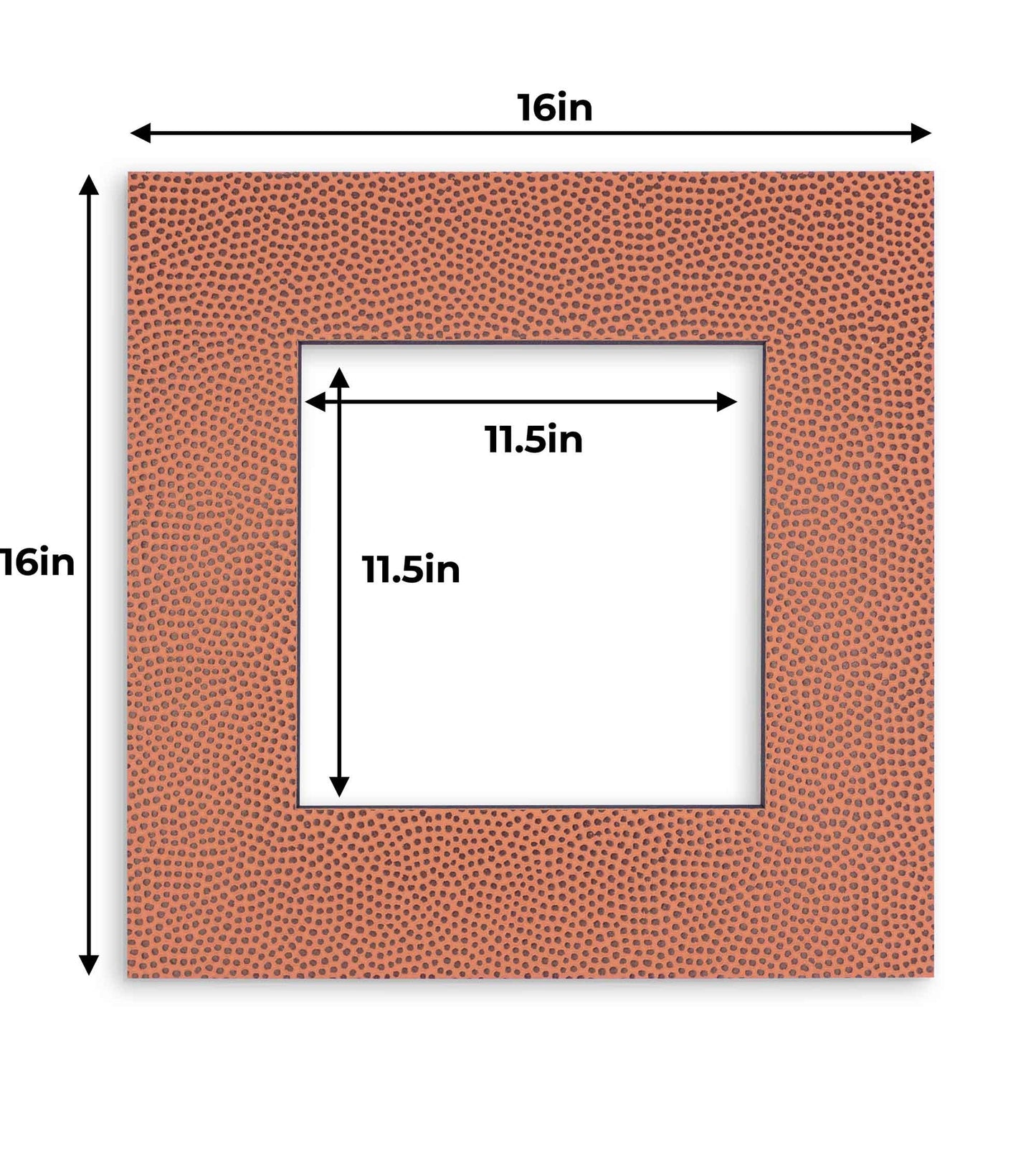 Football Texture Precut Acid-Free Matboard Set with Clear Bag & Backing