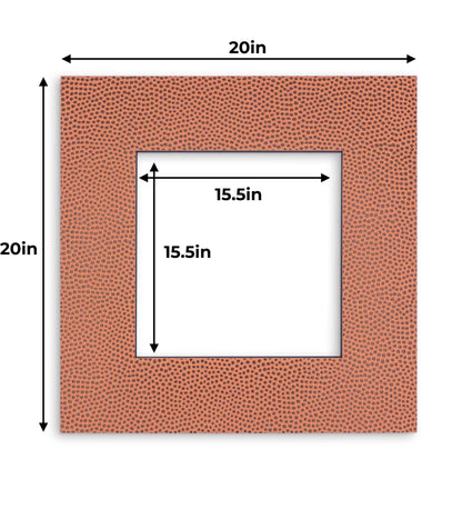 Football Texture Precut Acid-Free Matboard Set with Clear Bag & Backing