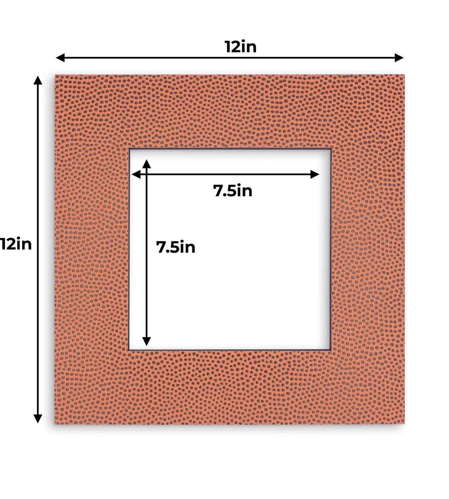 Football Texture Precut Acid-Free Matboard Set with Clear Bag & Backing