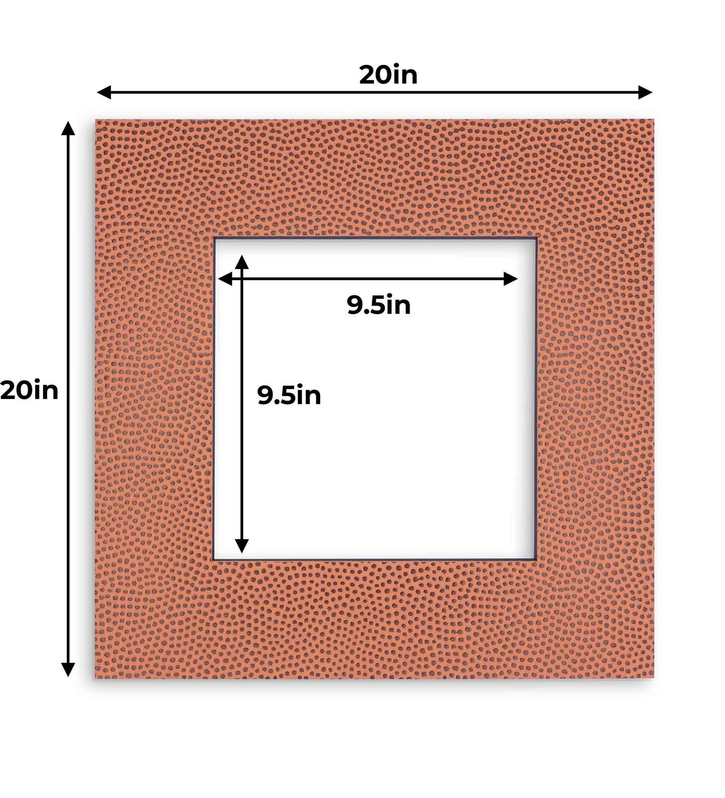 Football Texture Precut Acid-Free Matboard Set with Clear Bag & Backing
