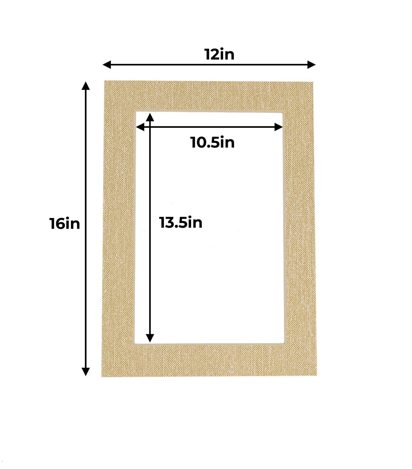 Fresh Linen Canvas Precut Acid-Free Matboard