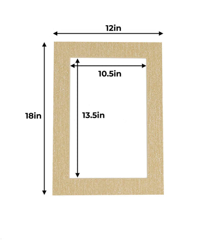 Fresh Linen Canvas Precut Acid-Free Matboard