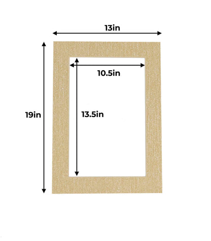 Fresh Linen Canvas Precut Acid-Free Matboard