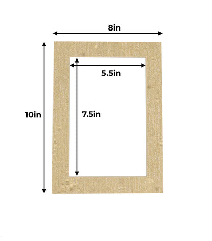 Fresh Linen Canvas Precut Acid-Free Matboard