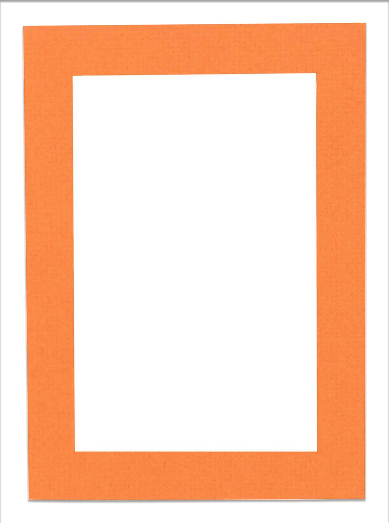 Burnt Orange Precut Acid-Free Matboard Set with Clear Bag & Backing