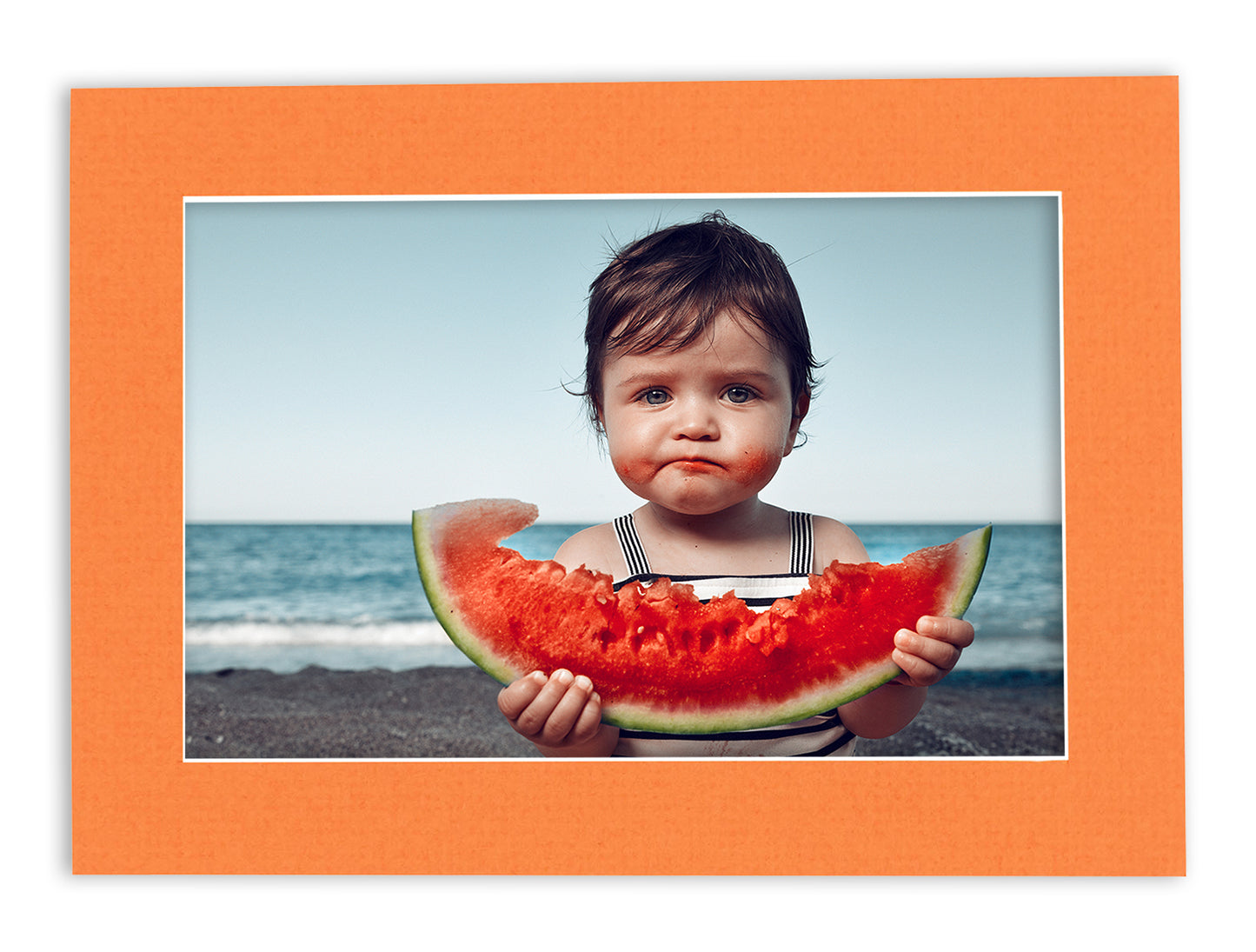 Pack of 25 Burnt Orange Precut Acid-Free Matboard Set with Clear Bags & Backings