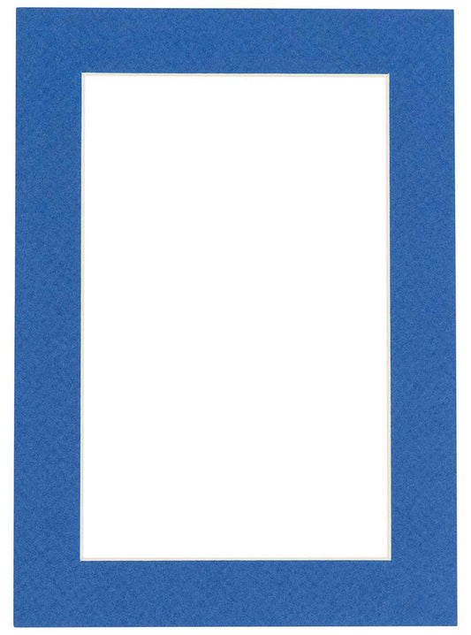 Royal Blue Precut Acid-Free Matboard Set with Clear Bag & Backing