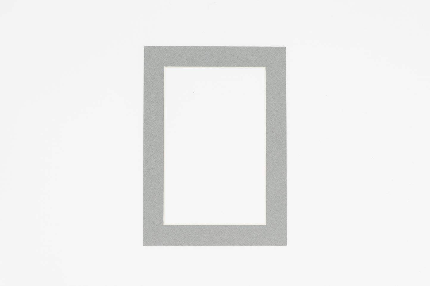 Mid Grey Precut Acid-Free Matboard Set with Clear Bag & Backing