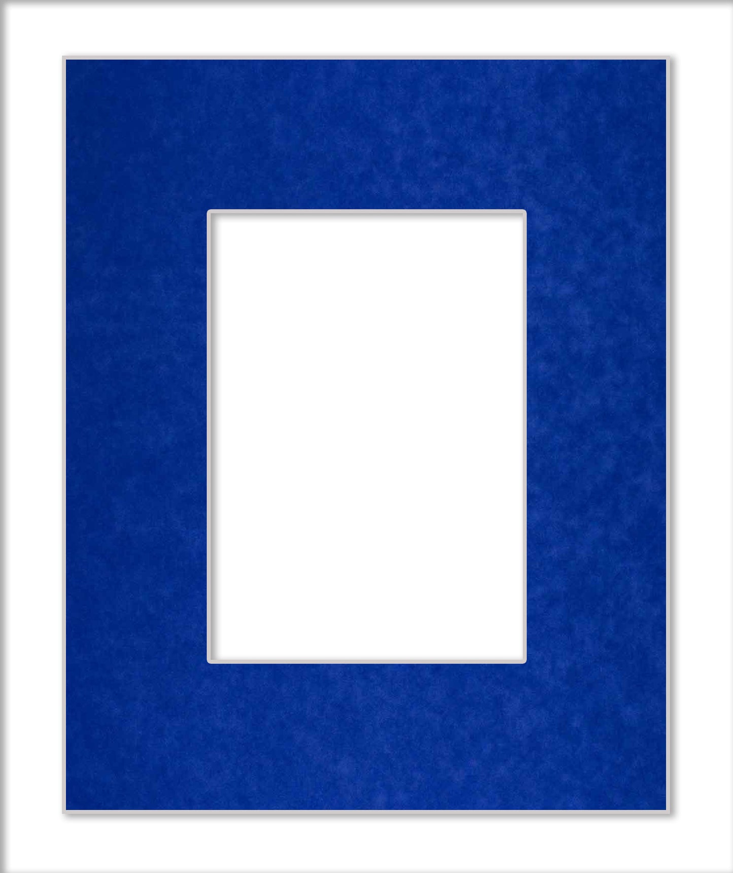 Royal Blue Suede Precut Acid-Free Matboard Set with Clear Bag & Backing