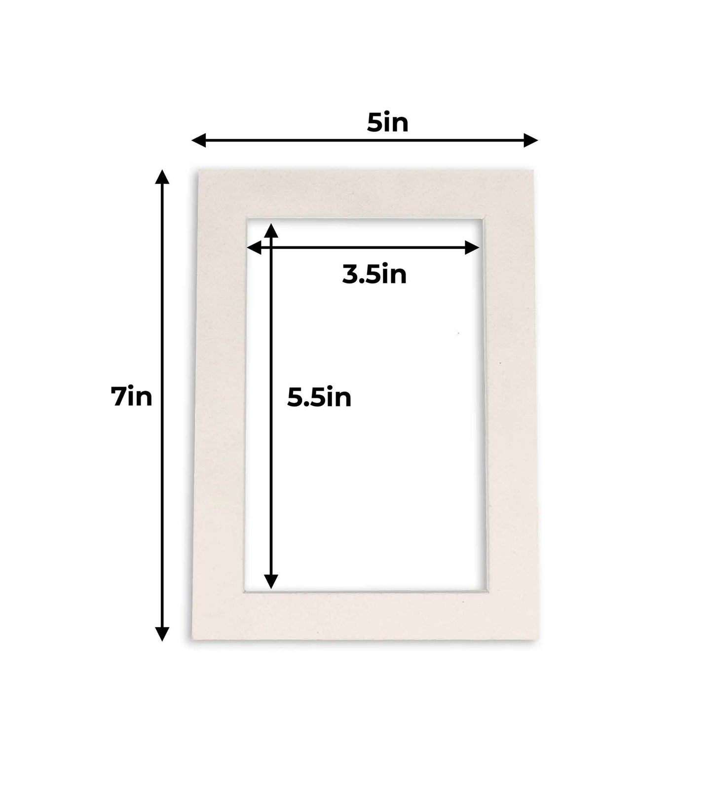Pack of 10 White Suede Precut Acid-Free Matboards