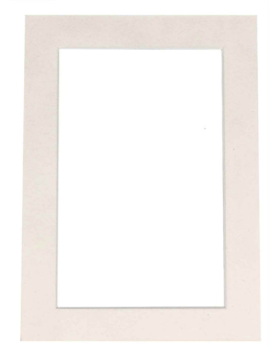 White Suede Precut Acid-Free Matboard Set with Clear Bag & Backing