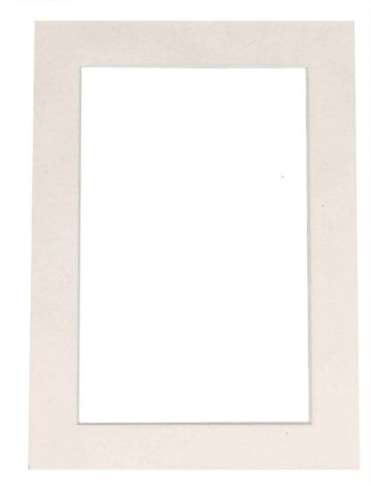 White Suede Precut Acid-Free Matboard Set with Clear Bag & Backing