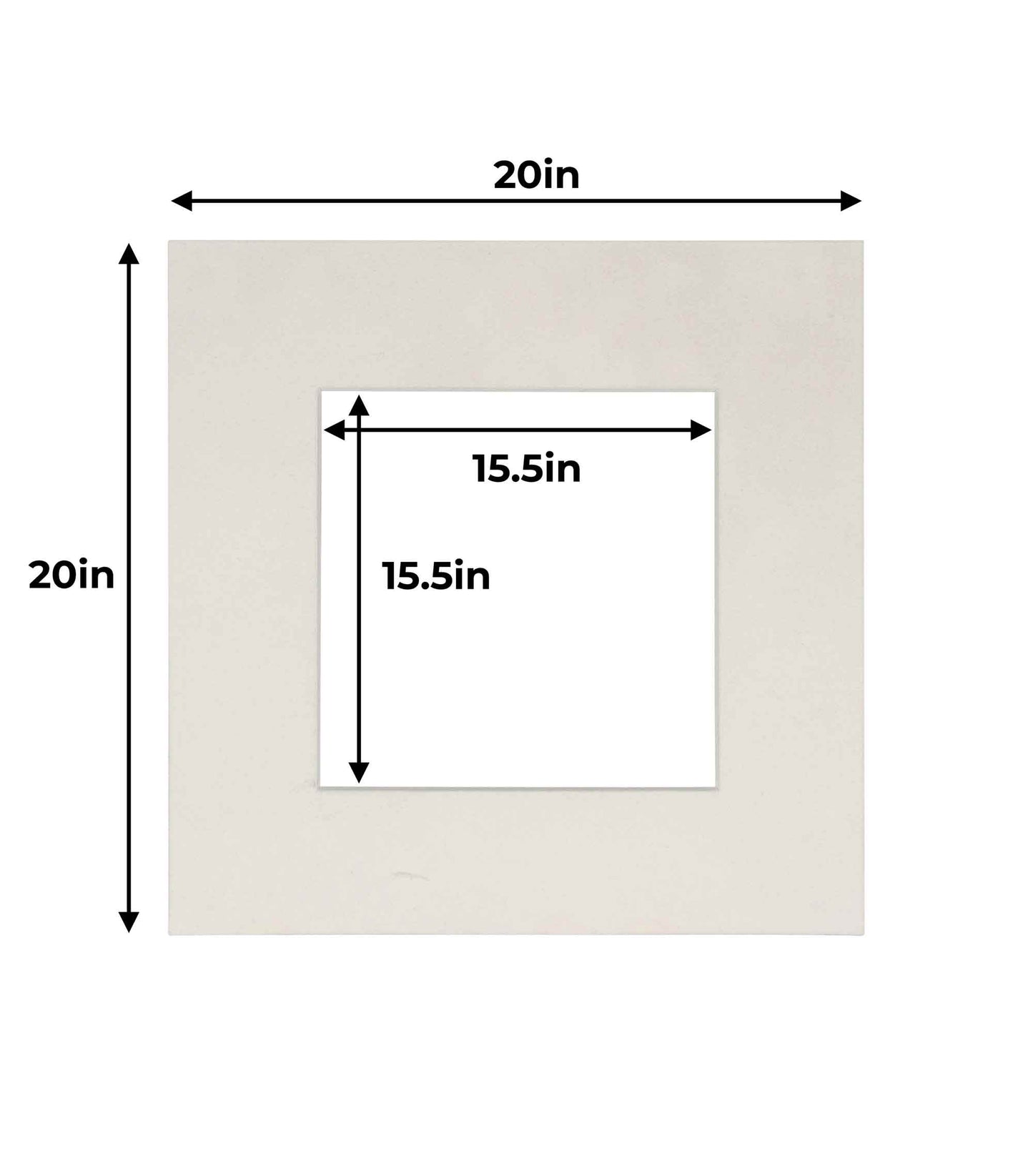 Pack of 10 White Suede Precut Acid-Free Matboard Set with Clear Bags & Backings