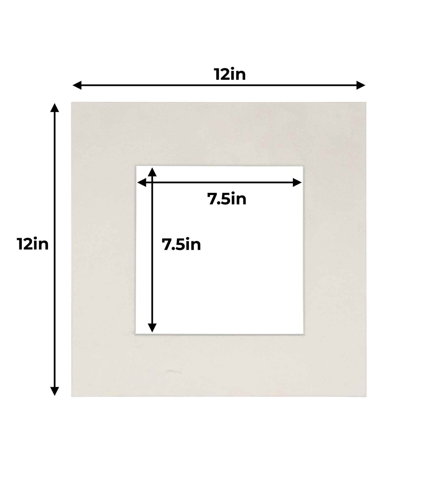 Pack of 25 White Suede Precut Acid-Free Matboard Set with Clear Bags & Backings