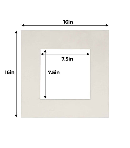 Pack of 10 White Suede Precut Acid-Free Matboard Set with Clear Bags & Backings