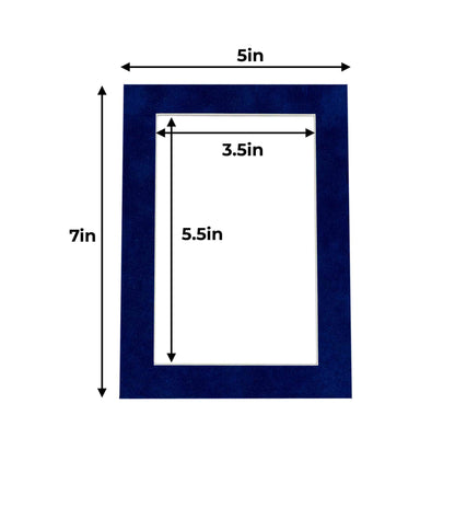 Brooke Blue Suede Precut Acid-Free Matboard