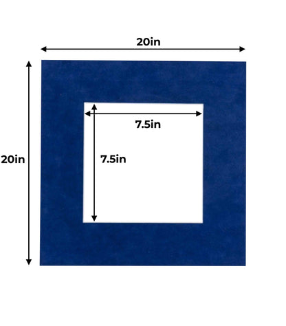 Brooke Blue Suede Precut Acid-Free Matboard