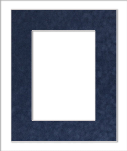 Navy Blue Suede Precut Acid-Free Matboard