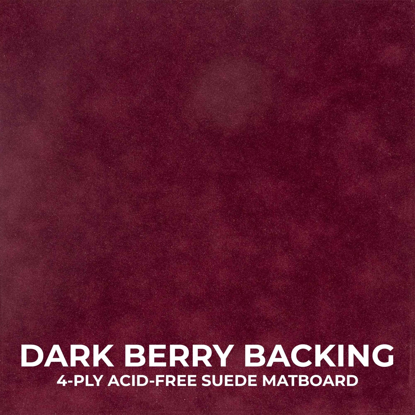 Black Shadow Box Frame With Dark Berry Acid-Free Suede Backing
